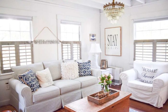 Plantation shutters in a bright room